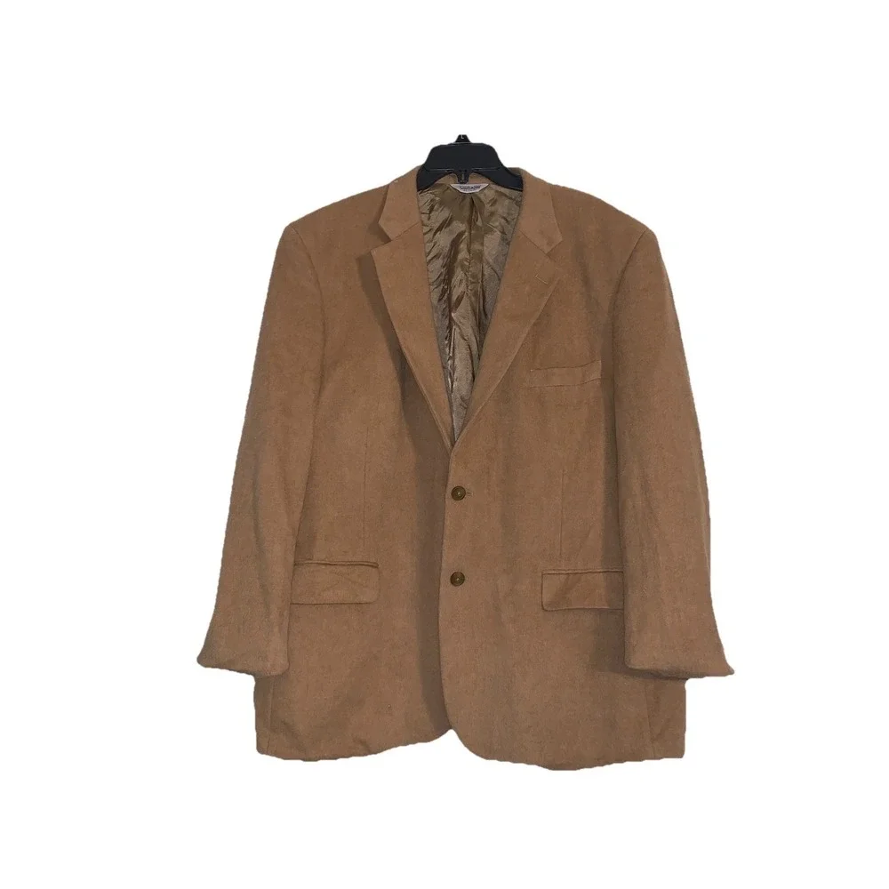 Joseph & Feiss Beige 100% Camel Hair‎ Blazer Jacket Mens Size 50 Regular